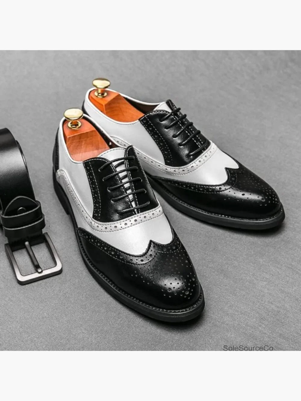 Classic Wingtip Oxford Dress Shoes Derby Lace Up Wedding Business Prom